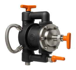 Diaphragm pump with a corrosion-resistant body for chemical dosing in a wastewater treatment facility