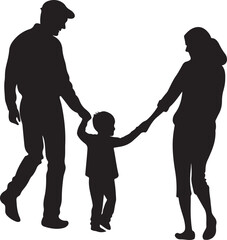 Family silhouette icon 