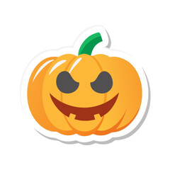 A festive pumpkin illustration, perfect for autumn holiday decorations