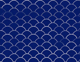 Abstract Geometric Fish Scales Pattern