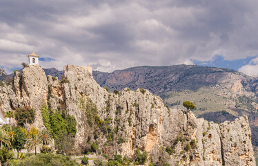 High on a ridge above the village of Guadalest is El Castell de Guadalest