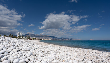 Platja Cap Blanc near El Albir in Spain