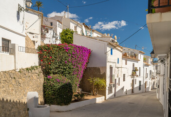 Whitewashed houses in the Old town, Altea, Spain