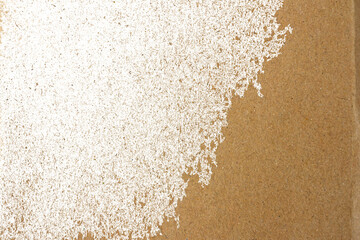 Realistic of Brown Grunge Distressed Vintage Paper Texture with Rough Noise and Retro Grain. Ideal for Creative Project.