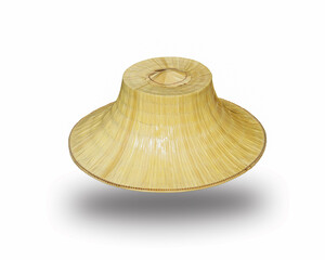 Thai farmer's hat isolated on white background. This has clipping path.
