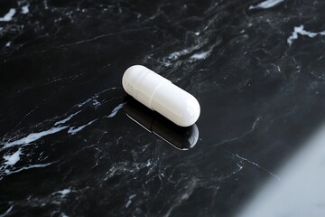 a single white capsule