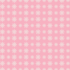 Beautiful pink flower vector seamless pattern. Endless texture can be used for wallpaper, pattern fills, web page background, surface textures.