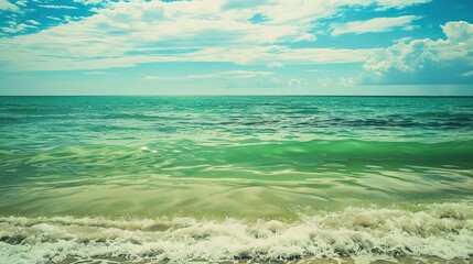 Fototapeta premium Seaside background images are a gateway to coastal tranquility, blending rolling waves, warm sands, and endless skies. They capture sunrise glows, sunset hues, and moonlit shores, merging nature’s ele