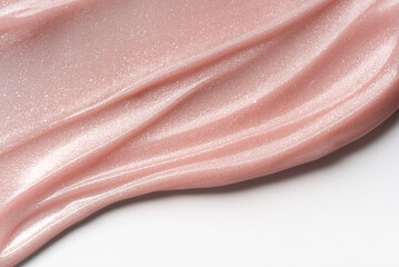 Pink Shimmer Nail Gel Texture â€“ Glossy Cosmetic Background for Manicure and Nail Art Design