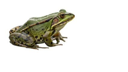 Closeup green frog amphibian on black background wildlife photography nature animal amphibian frog photo 100mm