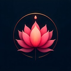 Spiritual flower symbolism tranquil nature art high resolution picture