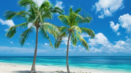 Fototapeta premium Seaside background images are a gateway to coastal tranquility, blending rolling waves, warm sands, and endless skies. They capture sunrise glows, sunset hues, and moonlit shores, merging nature’s ele