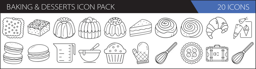 Baking & Desserts Icon Pack