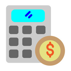 Calculator Vector Flat Icon Design