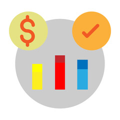 Invesment Vector Flat Icon Design