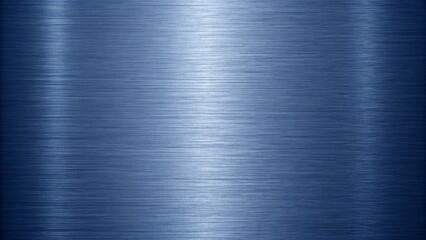 Brushed blue metal surface with horizontal lines and light reflections