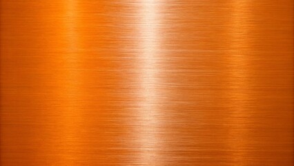Brushed copper metal surface with a bright reflection