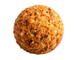 Golden Brown Crispy Falafel Ball, Isolated on Transparent Background PNG