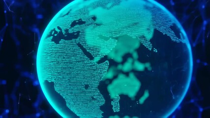Digital Globe: A Visualization of Global Connectivity - Powered by Adobe