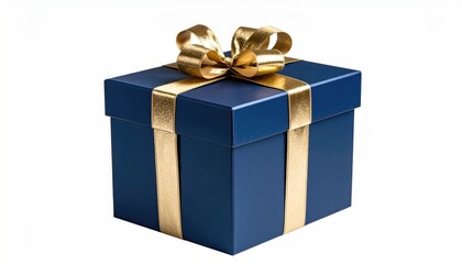 Gift box with gold ribbon