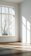 Obraz premium empty room with window