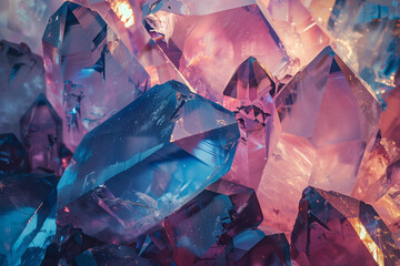 Colorful Crystals with Iridescent Glow