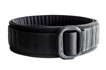 Black Nylon Weight Lifting Belt with Buckle Fitness Gym Support Gear Strength Training Equipment