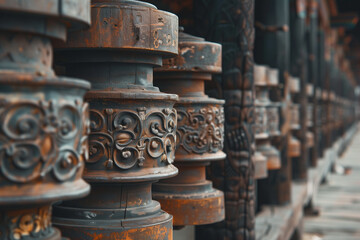 Fototapeta premium Ancient Ornamental Columns
