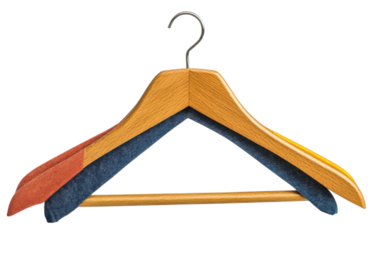 Elegant Hanger Trio Showcase Wooden Clothing Organizer Luxury Closet Storage and Organization Style