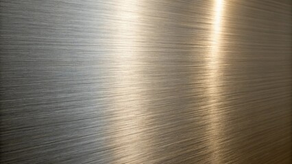 A brushed metal surface with a bright reflective sheen