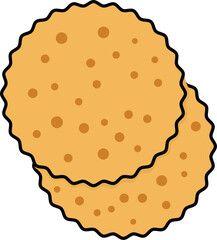 Round Crunchy Crackers