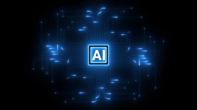 glowing neon light line, ai assistant, virtual assistant, ai agent concept, futuristic artificial intelligence assistant concept, abstract technology, infographic for ai, 4k