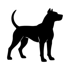 black silhouette of a dog