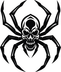 Demonic Spider with Human Skull

