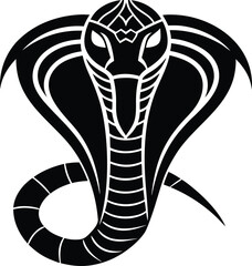 Fototapeta premium Cobra Snake with Tribal Pattern
