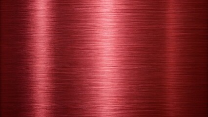 Closeup view of a brushed red metal texture