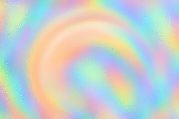 Soft pastel holographic rainbow blur, ideal for serene backgrounds, gentle branding, creative art, and dreamy digital projects.
