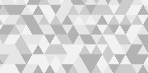 Obraz premium Abstract geometric wall tile and metal cube background triangle wallpaper. Seamless geometric pattern low polygon backdrop background. Gray diamond overlap polygonal background. 