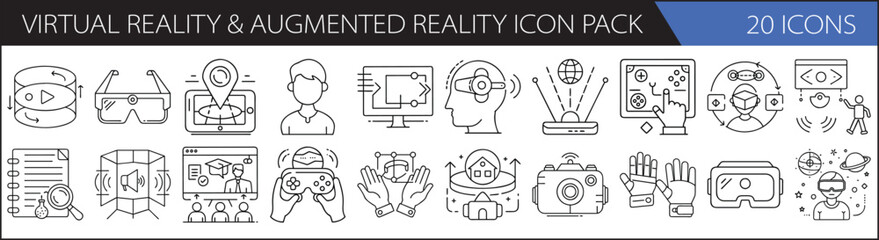 Virtual Reality & Augmented Reality Icon Pack