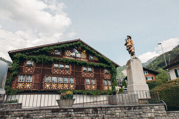 Alpine valley house