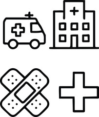 Obraz premium first aid icon