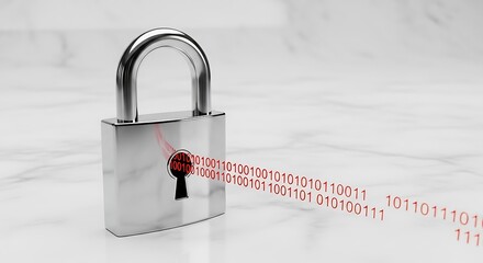 Cybersecurity Data Protection and Digital Lock Security. (AI Generated)