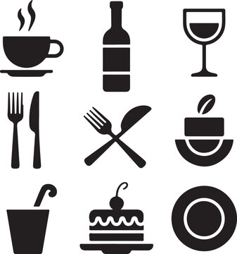 Food and Drink Vector Icon Collection