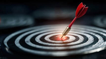Dart hitting bullseye (1)