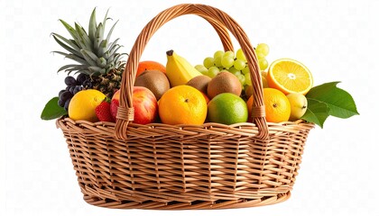 Basket of colorful fruits