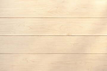 Fototapeta premium Light bleached wood texture with soft shadows and subtle grain patterns. Ideal for summer-themed backgrounds, minimalistic designs, or interior mockups.