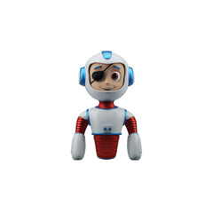 The character is a space explorer with a smooth, stylized design