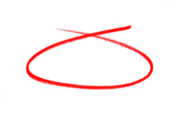 Hand-Drawn Circle round Highlights: Red Crayon, Marker, Pencil & Doodle Styles for Marking Text and More Isolated on Transparent Background doodle art