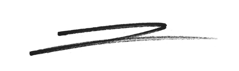 Black Hand-Drawn Line PNG - Zig-Zag Underline Strike Through Image,  Abstract Brush Stroke,...