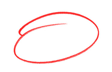 Hand-Drawn Circle round Highlights: Red Crayon, Marker, Pencil & Doodle Styles for Marking Text and...